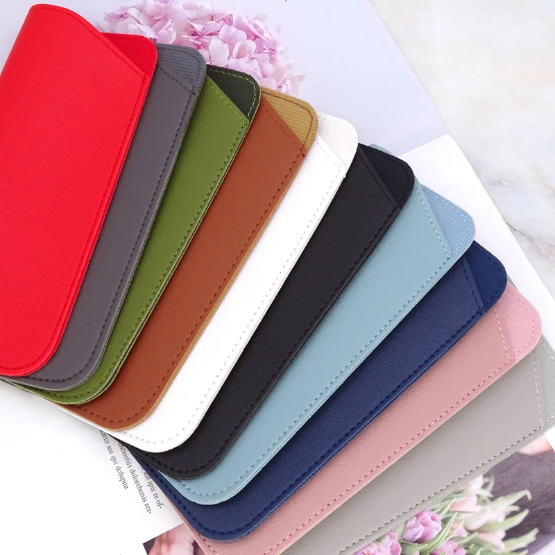 Stylish Premium PU Leather Eyewear Protective Pouch