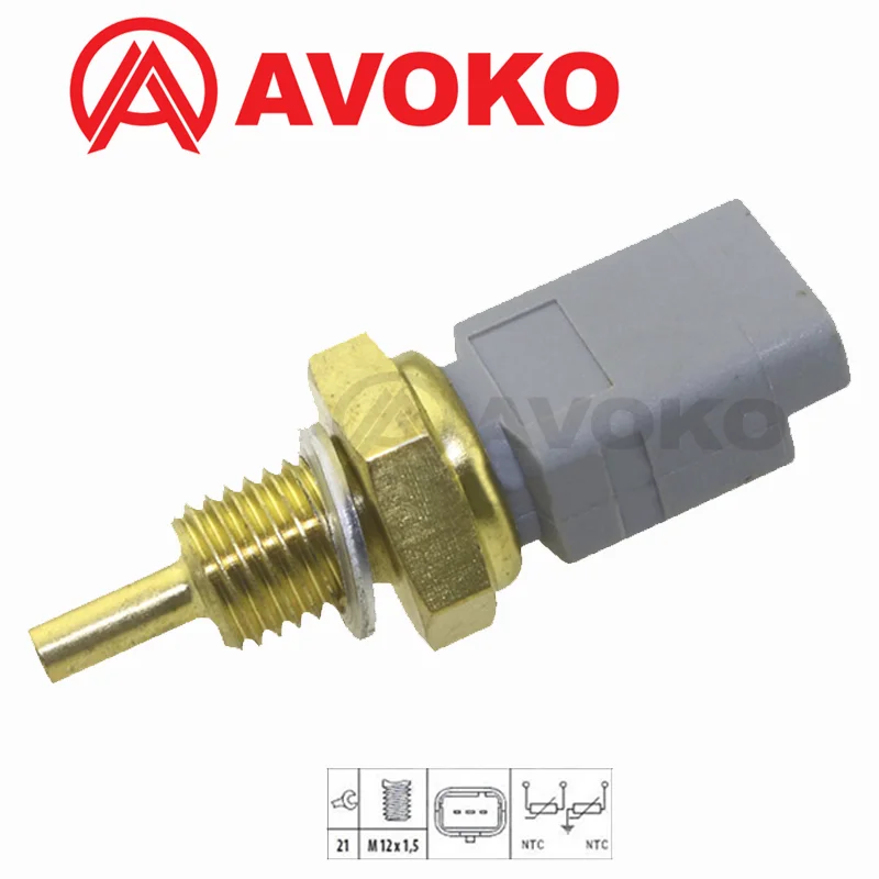 

Coolant Water Temperature Sensor For Peugeot 1007 106 206 306 406 Partner Bipper Expert 1.1i 1.4 1.6 2.0 HDi 9631000880