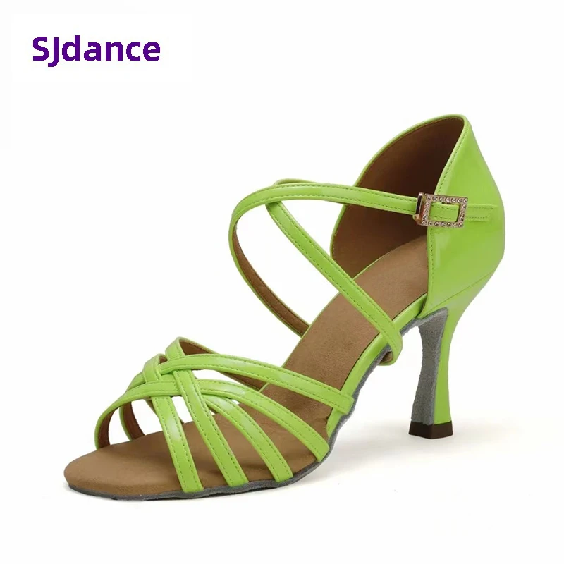 zapatos-de-baile-latino-para-mujer-calzado-de-salon-de-pu-verde-salsa-naranja-suela-suave-practica-competicion-de-rendimiento-fiesta-colorida