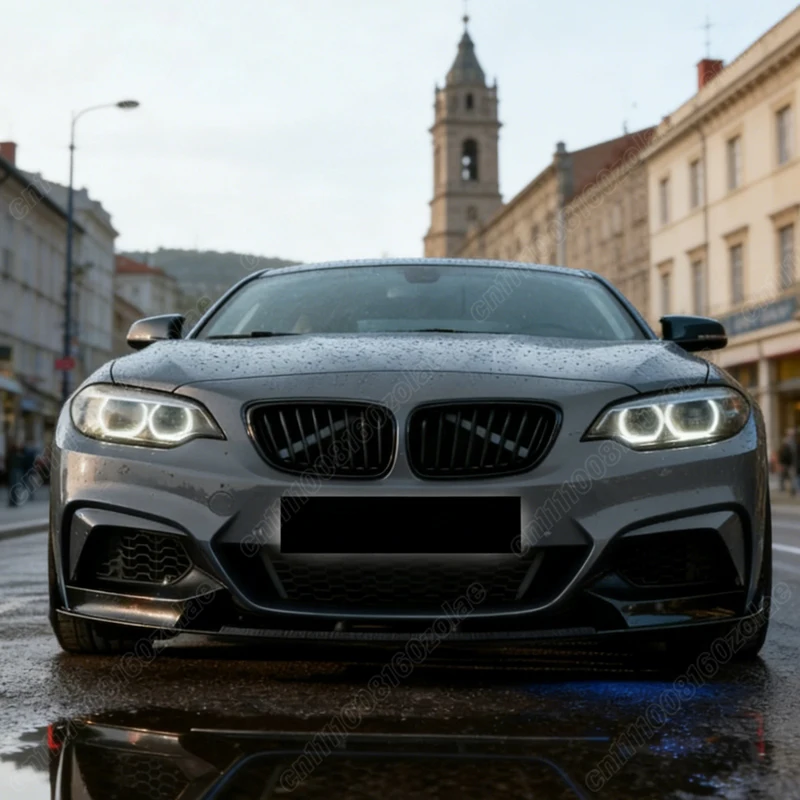 BMW 2 시리즈 F22 F23 2014 2015 2016 2017 2018 2019 자동차 MP 스타일 프론트 범퍼 립 스포츠 레이싱 프론트 턱 스포일러