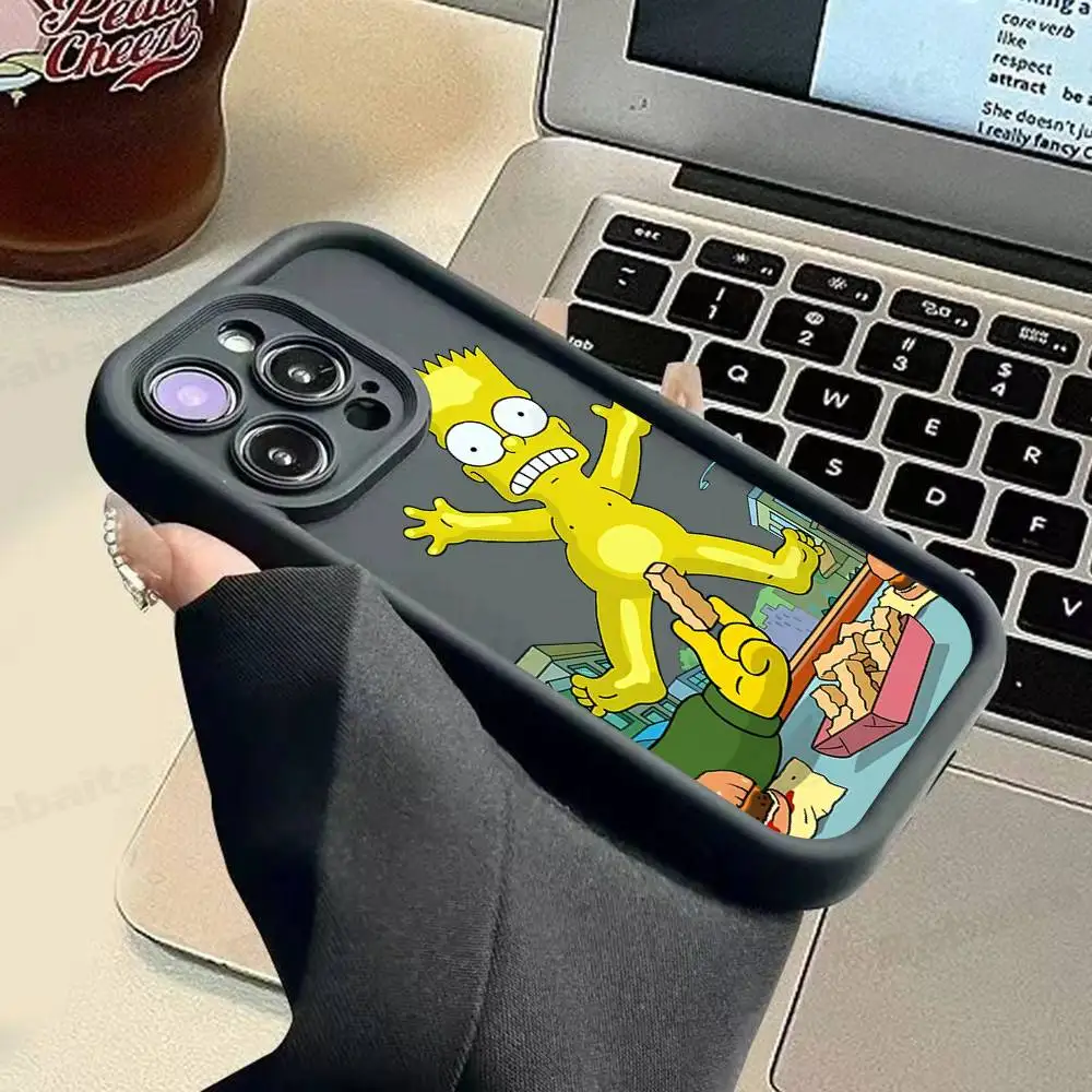 Playful Cartoon Silicone Phone Case - Shockproof and Durable Design