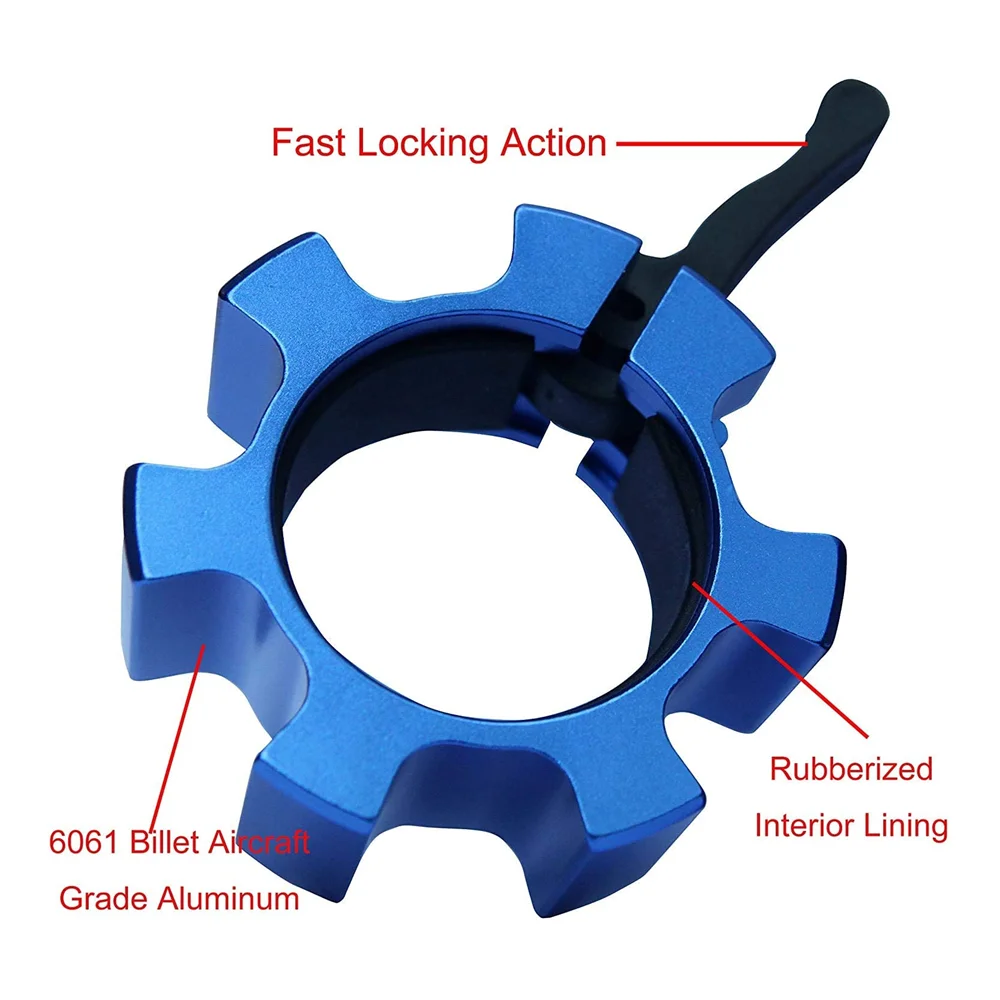 Morsetti Per Bilanciere 4 Pezzi - Collari Da 25 Mm Per Sollevamento Pesi E Fitness - Foto 5