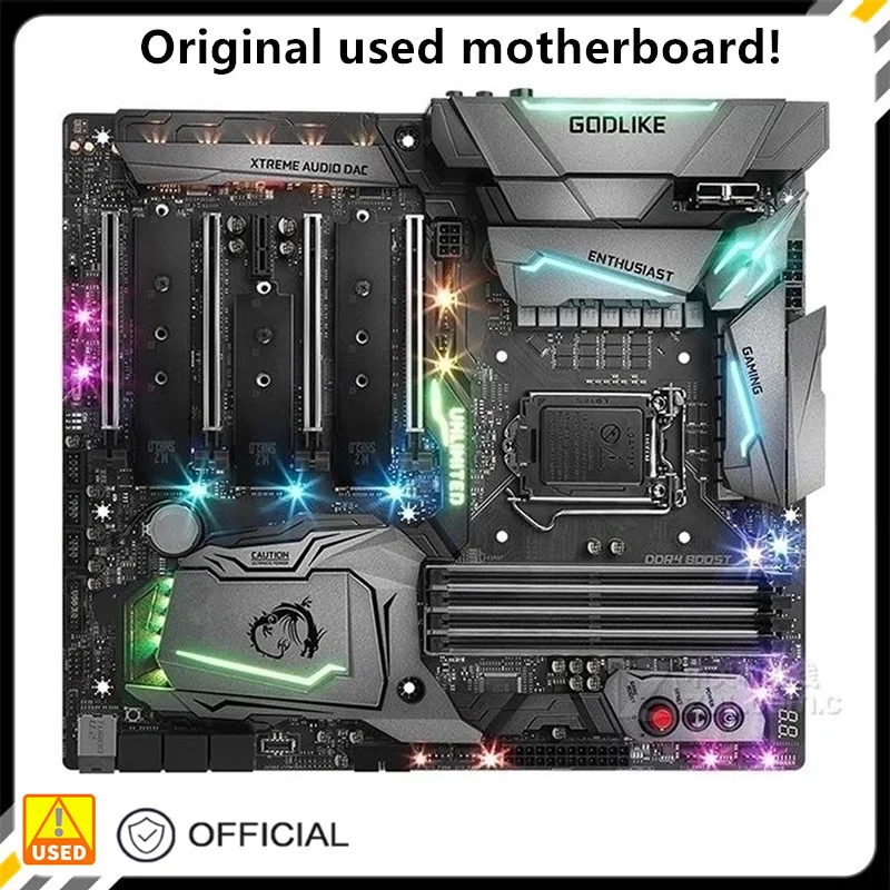 

Для игровой оригинальной б/у материнской платы Z370 GODLIKE Intel Z370 64 Гб DDR4 LGA 1151 i7/i5/i3 USB3.0 SATA3