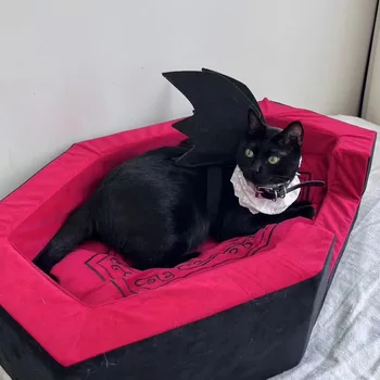 Large Cat Bed Gothic Coffin 4