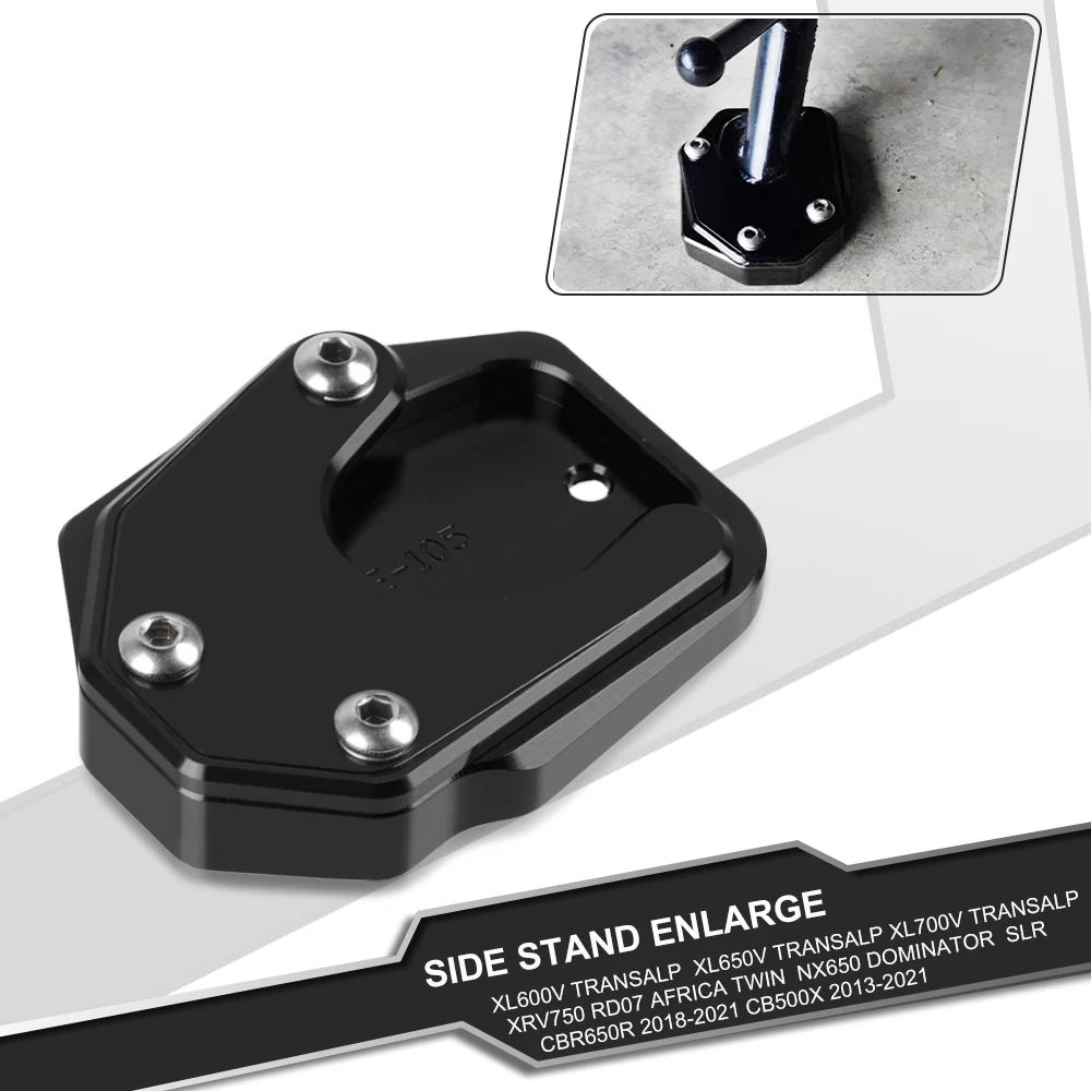 Per Honda Cb Cbr 150 300 400 500 600 650 900 Xl Xrv Nc 700 750 Nm-4 Transalp Africa Twin Hornet Cavalletto Laterale Moto Ingrandisci