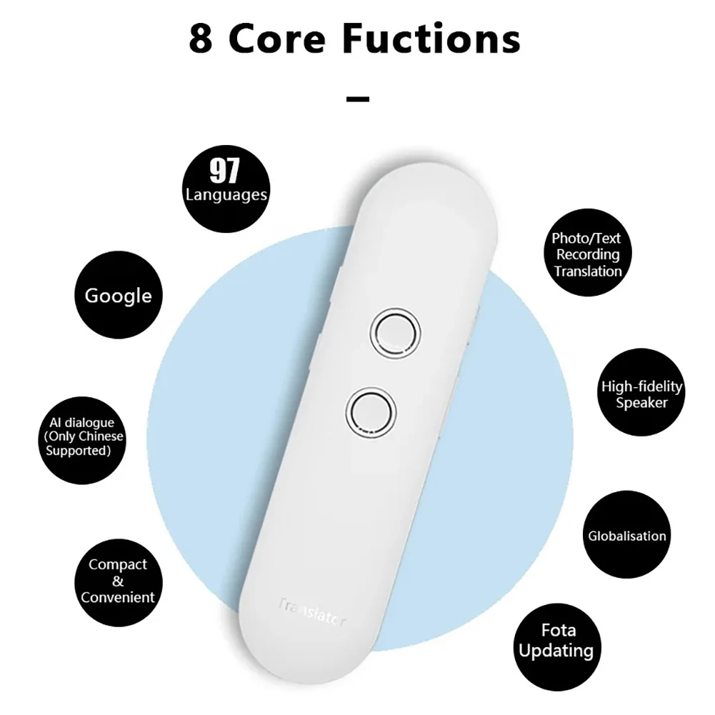 Voice Translator Language Translator T4 Voice Translator AI Intelligent Recording Language Photo Translator 97 Languages Real Time