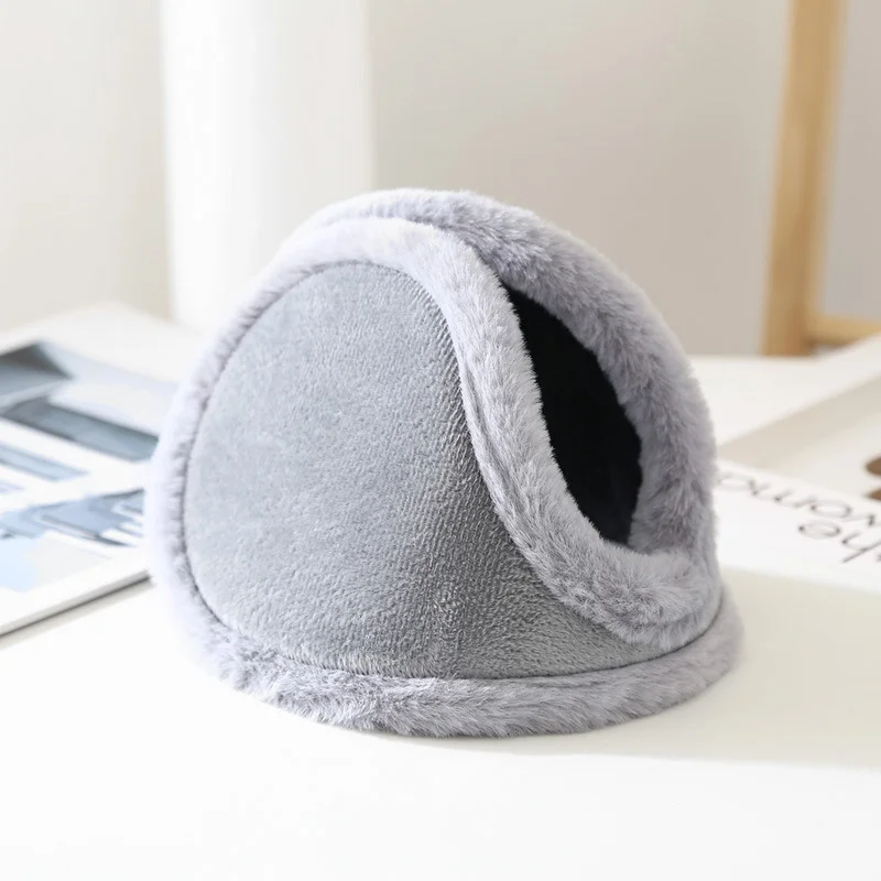 

Women Men Soft Plush Thickening Ear Warmer Cold Proof Fashion Winter Earmuffs Solid Color Earflap Outdoor Protection Ear-Muffs