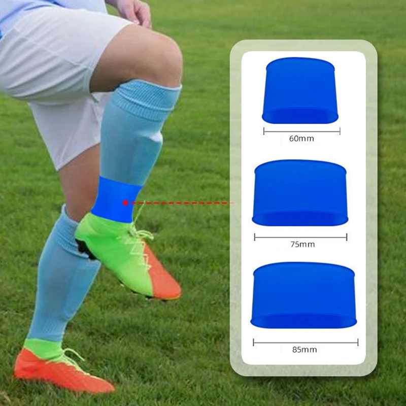 Soccer Shin Guard Straps Silicones Shin Pad Holder Practical Pad Banding Football Running Cycling Sports 1 Pair