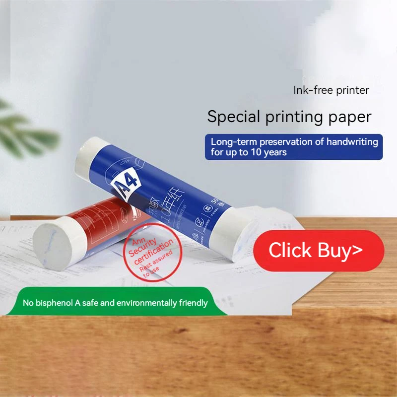 

A4BT Printing Paper Thermal Paper A4 210A Roll Thermal Paper 210 * 297 One Roll 50 Sheets