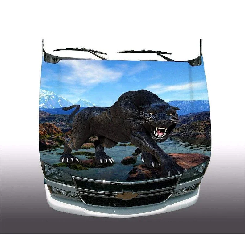 

Mountain Panther Hood Wrap Wraps Sticker Vinyl Decal Graphic
