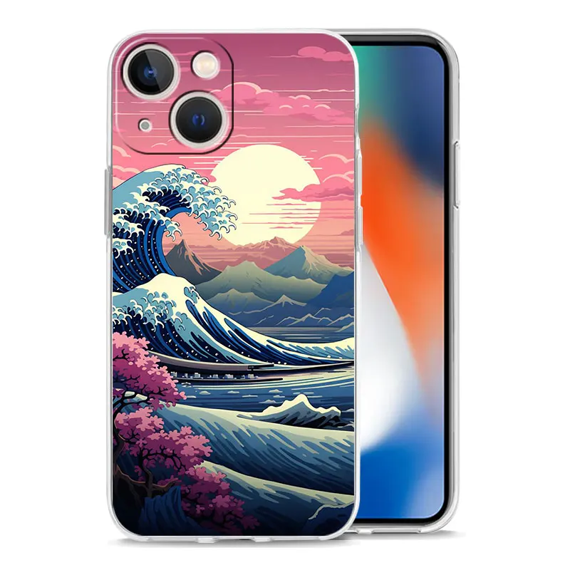 Fashionable Great Blue Wave Phone Case