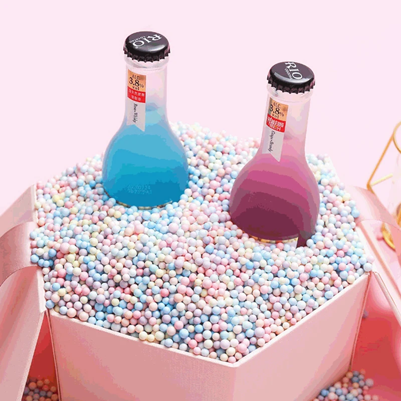 25g 50g Mixed Color Foam Balls Beads Dia 4-6mm fit Handmade Jewelry Packaging Cushioning Stuffing Filler Material Gift Package