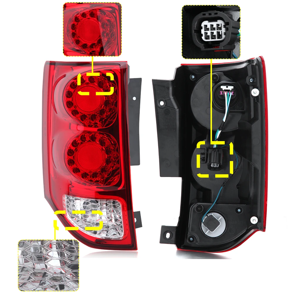 LED Achterlicht Voor Dodge Grand Caravan 2011-2019 - Links - CH2801199 CH2800199