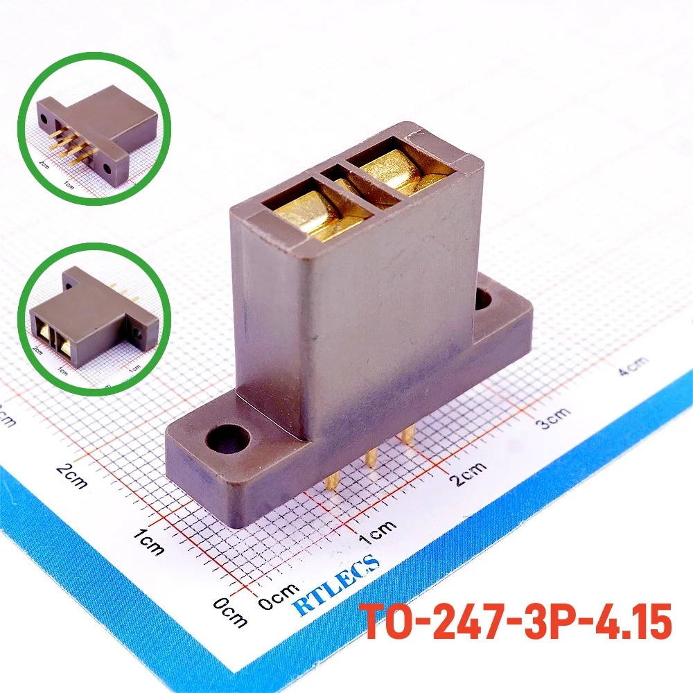 1-5-Pcs-TO-3P-TO247-4-15mm-Pitch-Test-Socket-Transistor-TO3P-Aging-Burn ...