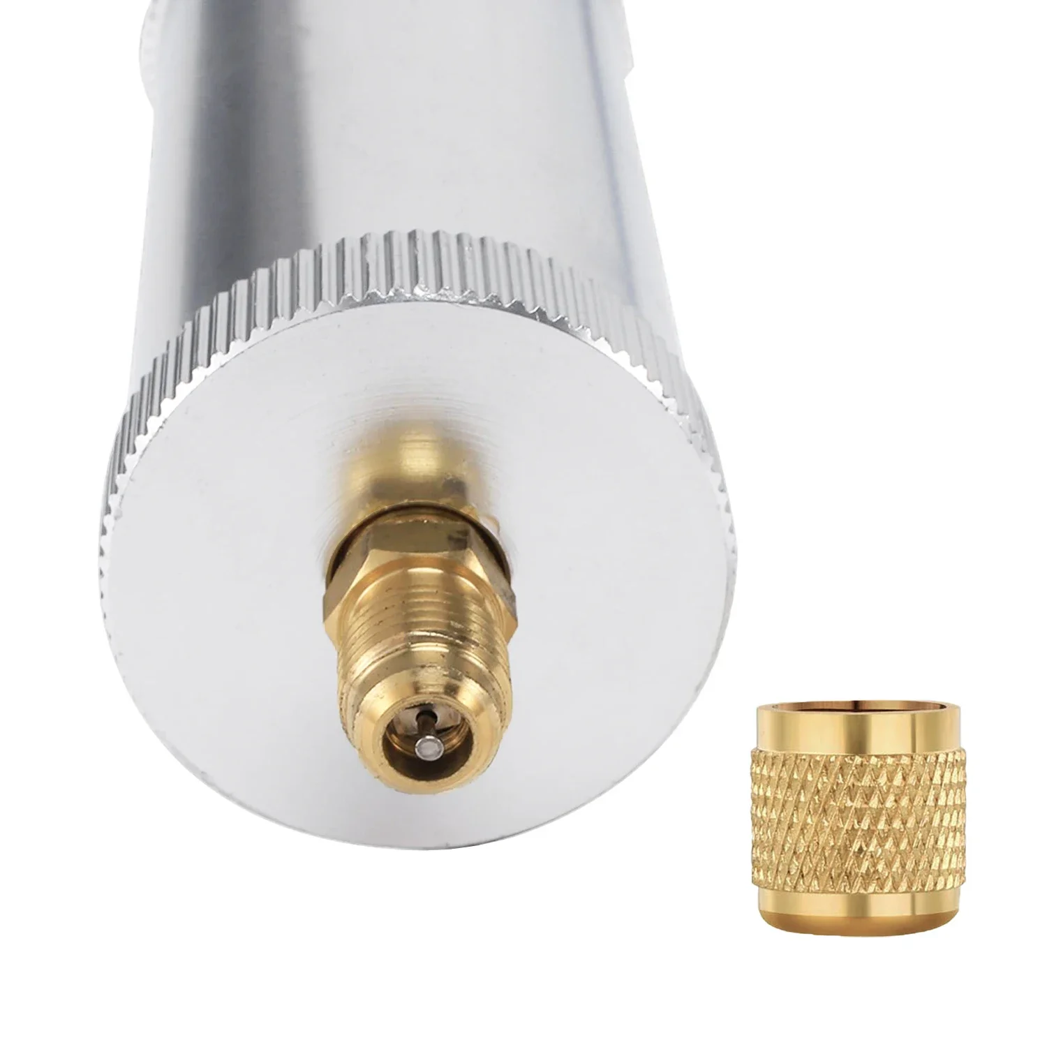 Oil Injector Tool R134A Compressor Oil Injector 1/4" SAE Connector R12 R22 Refrigerant System Automotive A/C Dye Tool