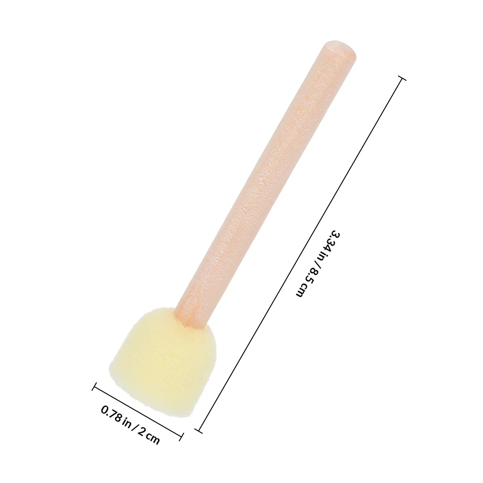 20Pcs 라운드 스폰지 브러쉬 세트 스폰지 씰 어린이를위한 페인팅 도구 예술가 청소년 나무 손잡이 간편한 청소 생생한 슈퍼