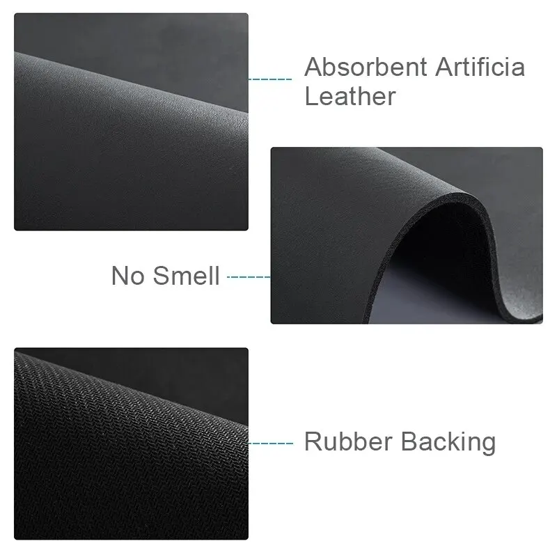 Description Picture 6 of item1pcs Tableware Mat Super Absorbent Coffee Plate Large Kitchen Absorbent Drying Pad Quick Drying Drainage Pad Gray Blue