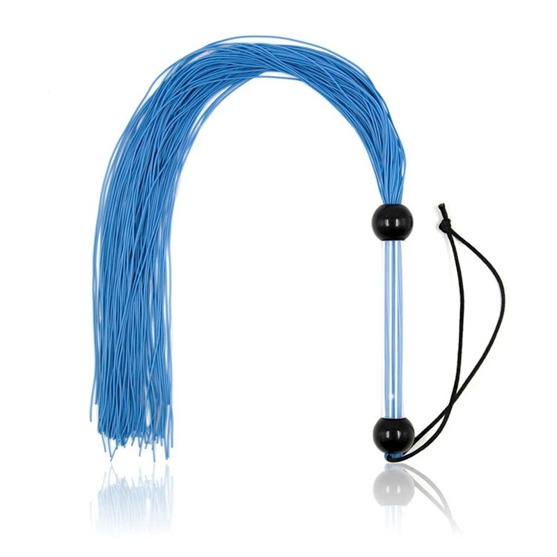 51CM Silica gel And PU Leather Horse Whip, Horse Training Flogger Whips,Silica gel Tassels Whip with Wrist strap
