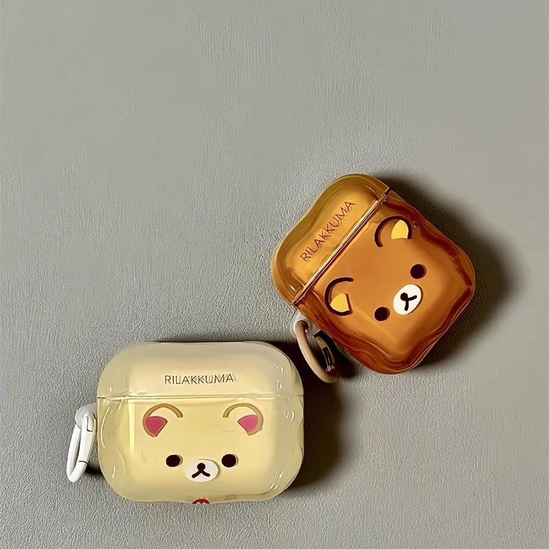 Rilakkuma Bear Soft TPU Case with Charm and Hook