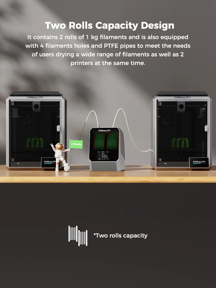 Creality Space Pi フィラメント ドライヤー プラス乾燥ボックス