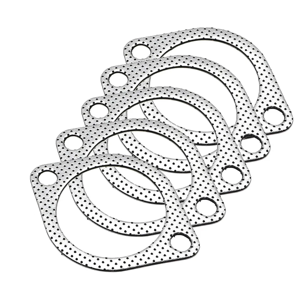 Stainless steel 5pcs/lot 3\'\' inch 79mm Exhaust Pipe Gasket To Muffler Gasket Exhaust Gasket