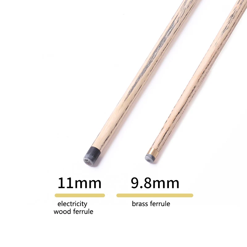 CUPPA-Ash Wood Shaft Billiard Cue, Brass Joint, 3/4 Split Cue, 145cm Tip Size, 9.8mm, 11mm, Snooker Cues HY, Original