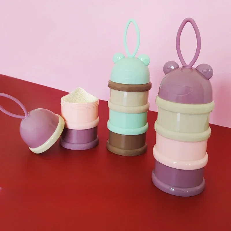 Baby Formula Milk Storage Infant toddler Portable Milk Powder Box Dispenser Food Container Kids Food Storage Snack box