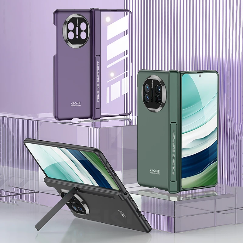 Original Case for Huawei Mate X5 X3 Magnetic Hinge Holder With Screen Glass Came