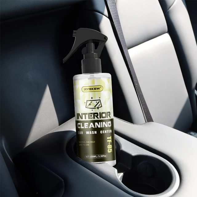 Ryekew Car high-efficiency interior cleaner ceiling cleaner leather flannel fabric water-free multi-purpose cleaner 2