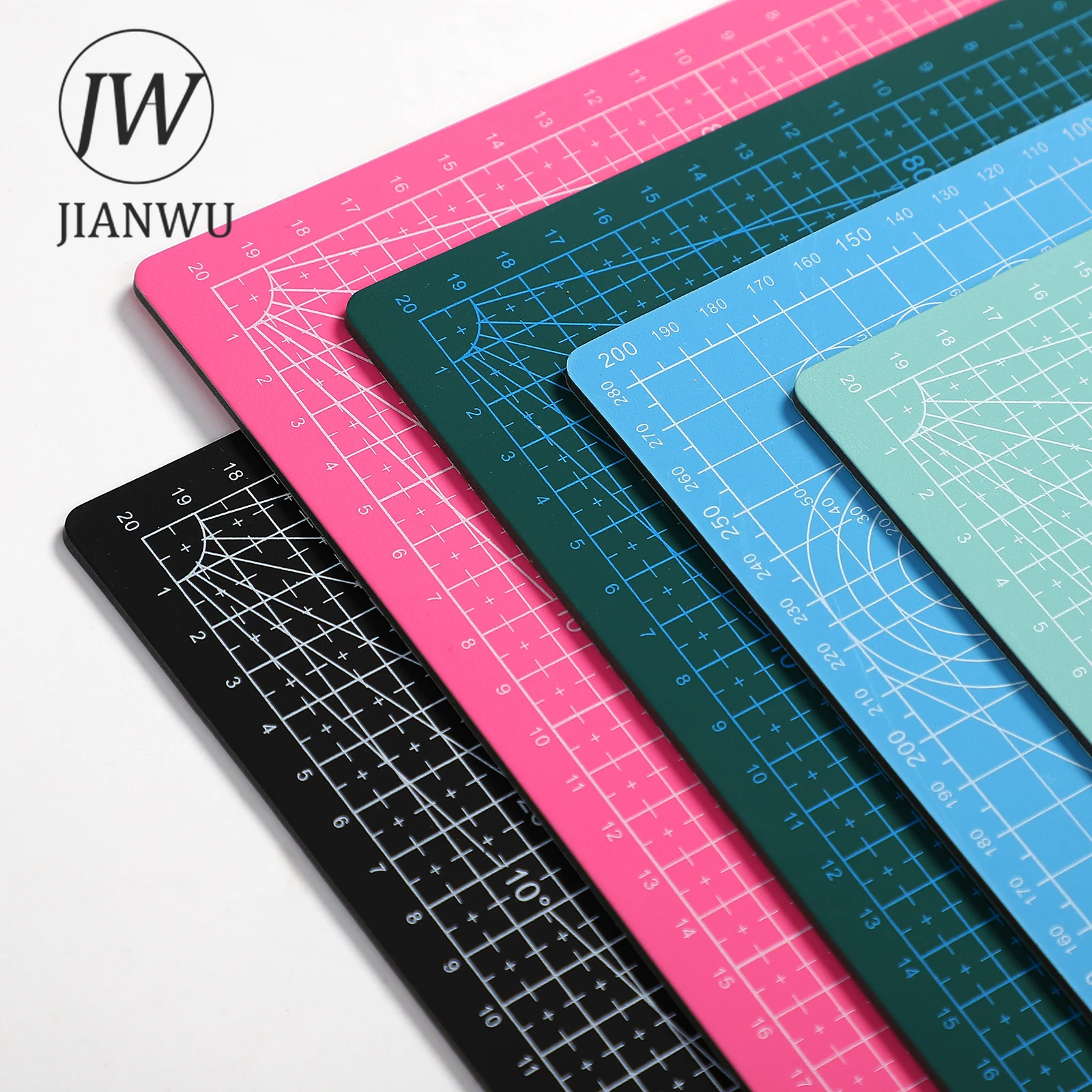 JIANWU 300*220mm 수동 데스크탑 커팅 보드 다목적 A4 커팅 패드 DI..