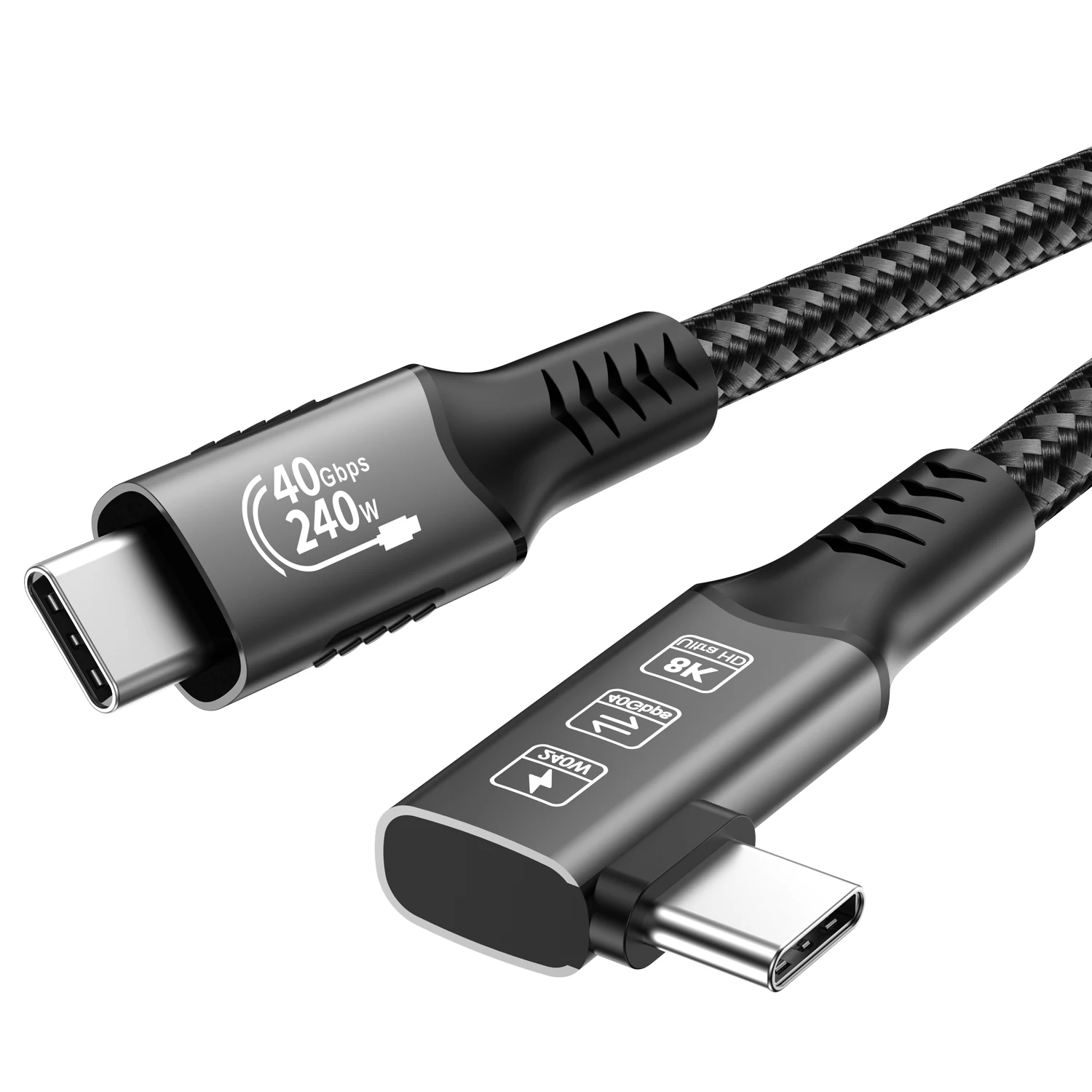 Ultra High-Speed 8K USB4 Cable with 240W Fast Charging and Data Transfer