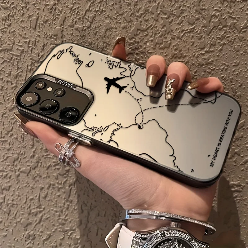 Aviation-Inspired Airplane Route Design Phone Case Cover