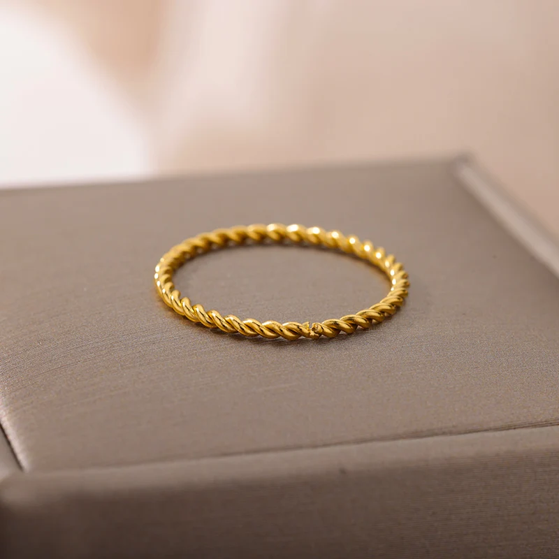 Simple Stainless Steel Finger Ring For Women