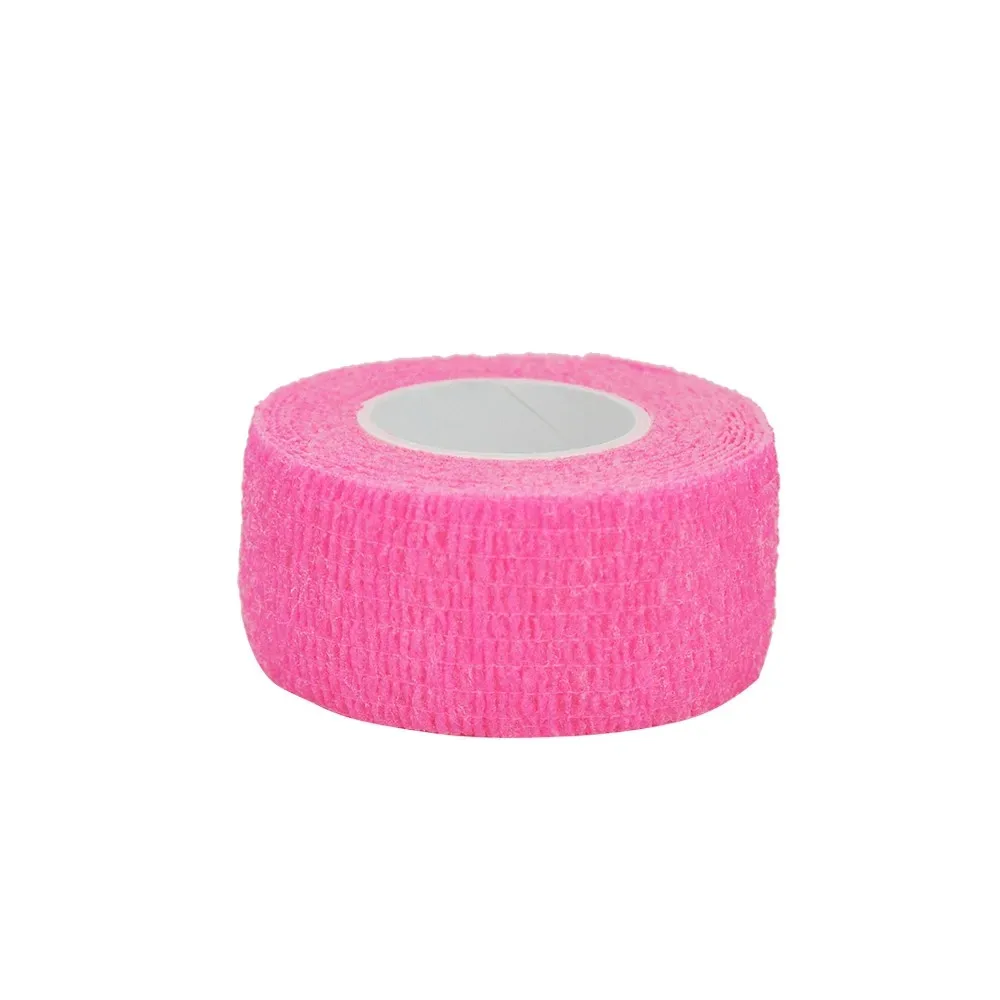 Self Adherent Cohesive Bandage Wrap Stretch Non Woven Self Adhesive Tape - light pink Colour Athletic Elastic Bandage