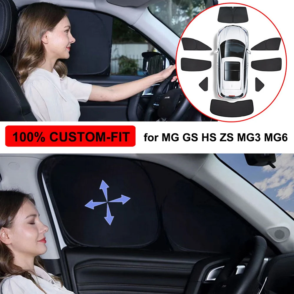 Window Sunshade Side Window Sunshade for Tesla Model Y Privacy Front Rear Windshield Window Shield Screen Sun Visor Camping