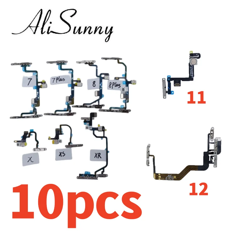 AliSunny 10pcs Power Volume Flex Cable for iPhone 8 Plus 8G 8P X