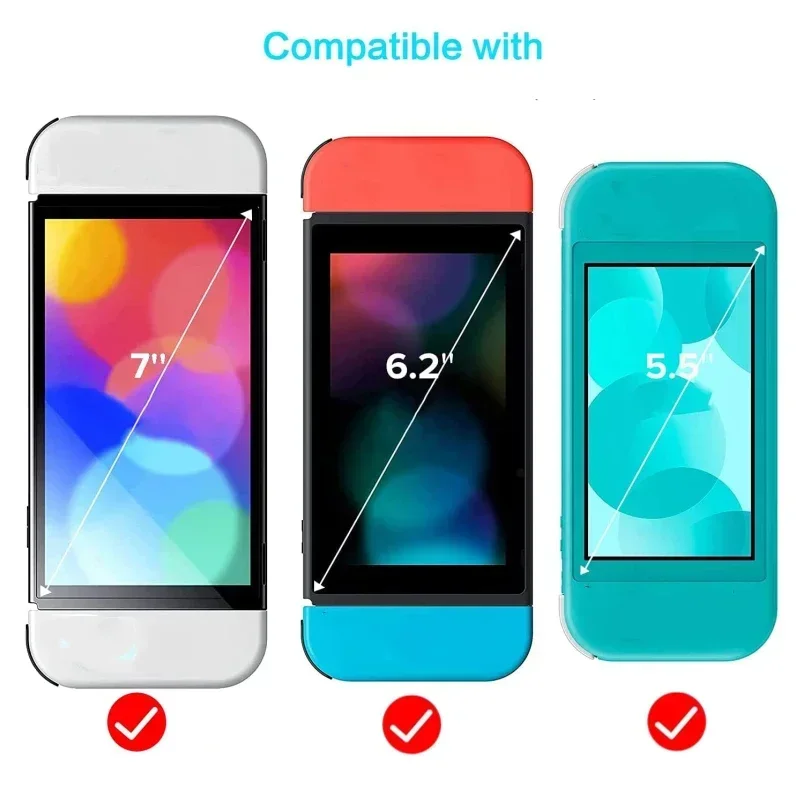 Premium Tempered Glass For Nintend Switch Lite/Switch Oled Screen Protector HD Clear Anti-Scratch Protective Films 1/2Pack nintendo switch screen protector