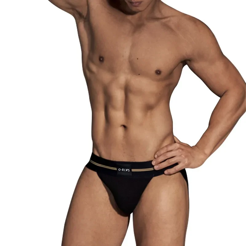 Simple modal men's underwear sports low waist, breathable U convex high fork briefs OR6109 6