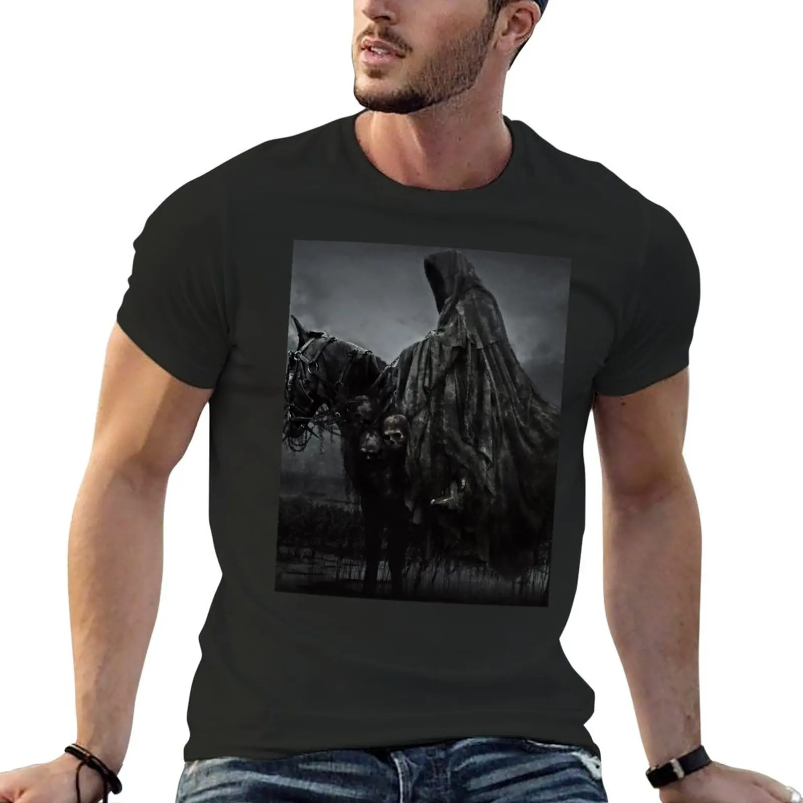 Nadgul-Witch-King Of Angmar T-Shirt Vestiti Estetici Summer Top Mens T Shirt Graphic