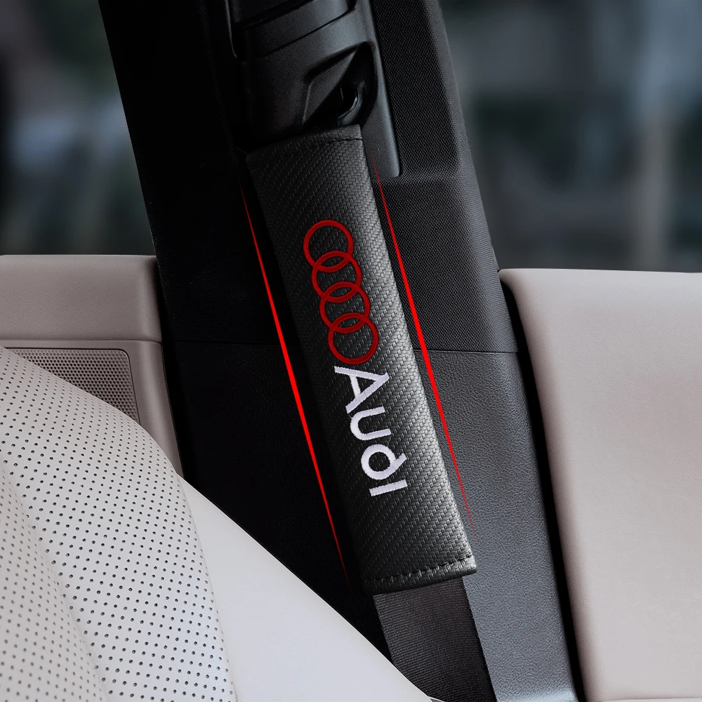 1/2 Stück Autosicherheitsgurt-Abdeckung Schulterprotektor Polster Zubehör für Audi Sline A3 A4 B8 A5 A1 A2 A6 Q3 Q5 Q7 – Detail 7