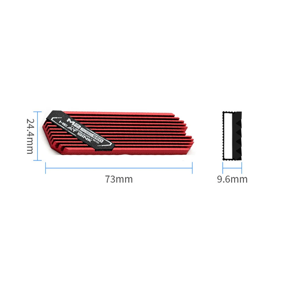 M.2 솔리드 스테이트 냉각 핀 하드 디스크 라디에이터 열 패드, 초박형 방열판 쿨러, PCIE 2280 SSD용 냉각 열 패드