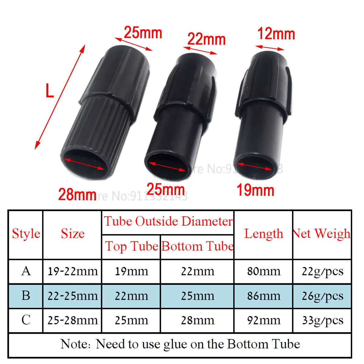 

4pcs 2PCS Telescopic Pipe Joint Tube Connector Clamp fo DIY Outdoor Hobby CFK Rohre
