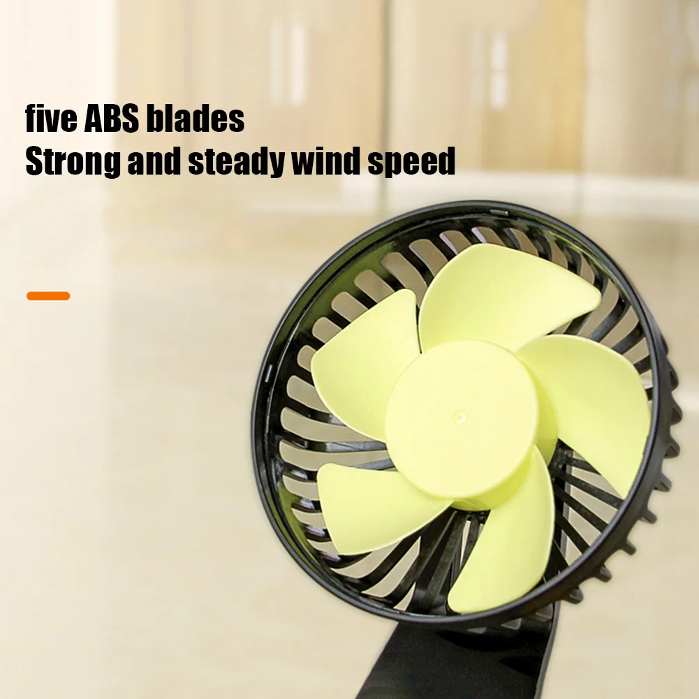 Adjustable Dual Head Car Fan with 360 Degree Rotation for Car Truck SUV