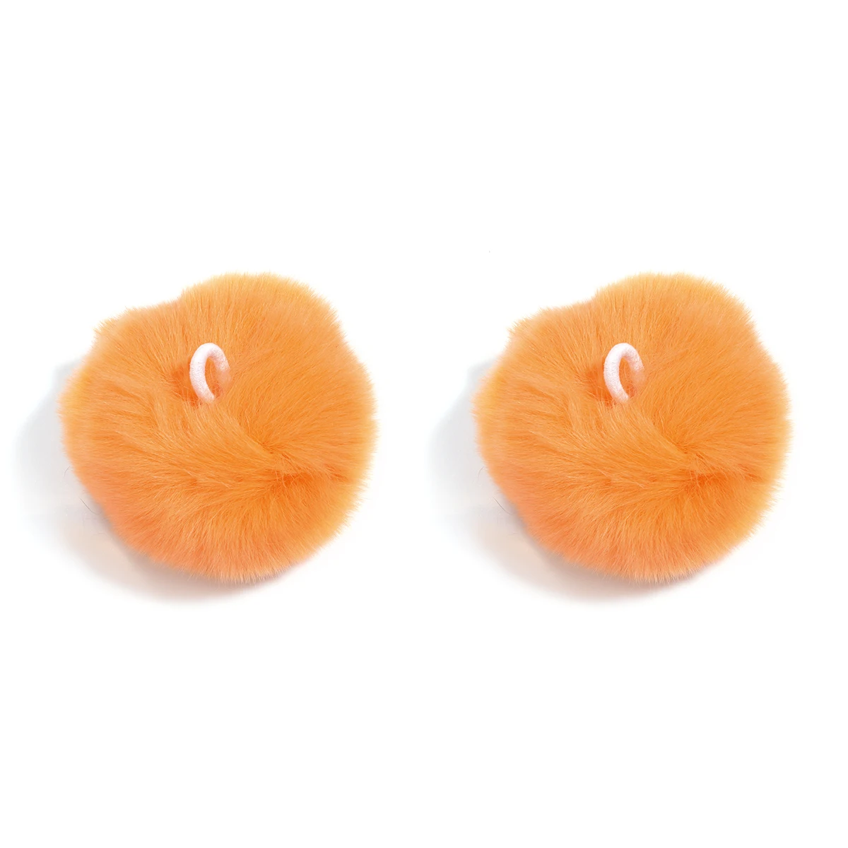 2 stücke 6 cm Flauschigen Weichen Bommel Bunte Pelz Pom Poms Ball Charms Für DIY Handgemachte Kleidung Nähen Hut Schlüsselbund ohrringe Zubehör – Detail 18