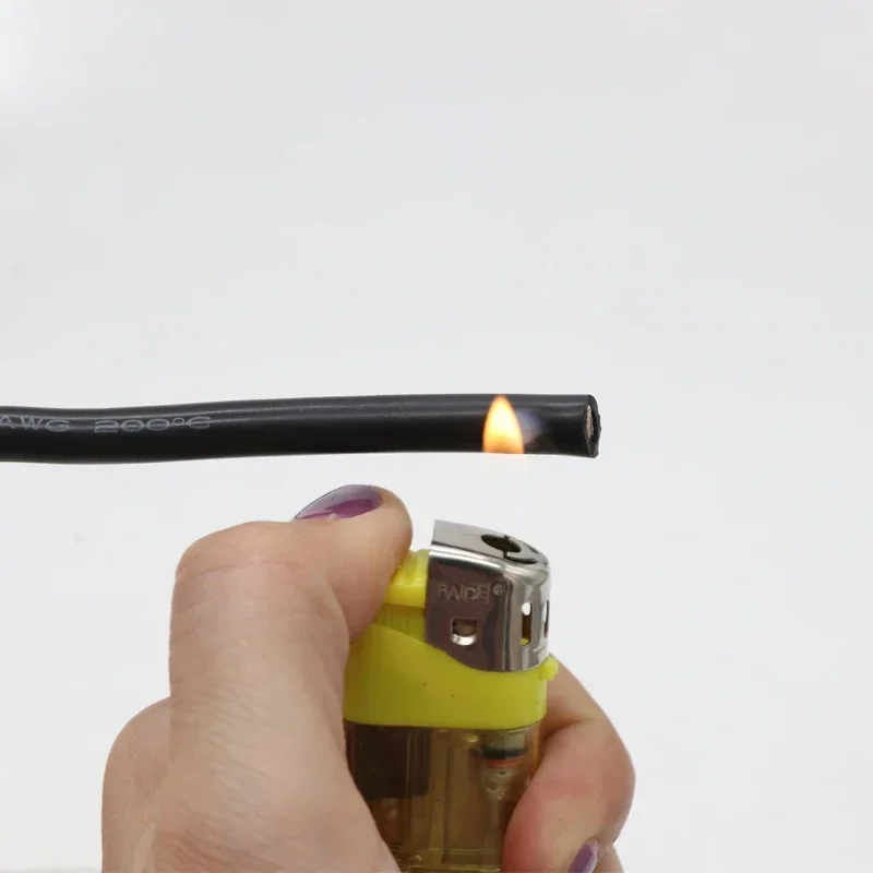 1M/5M Heat-resistant cable 30 28 26 24 22 20 18 16 15 14 13 12 10 AWG Ultra Soft Silicone Wire High Temperature Flexible Copper 3