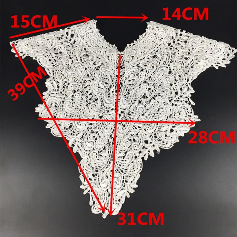 Fake Collar Detachable Collar Shawl DIY Clothes Neckline Hollow Embroidery Detachable Tops Lady