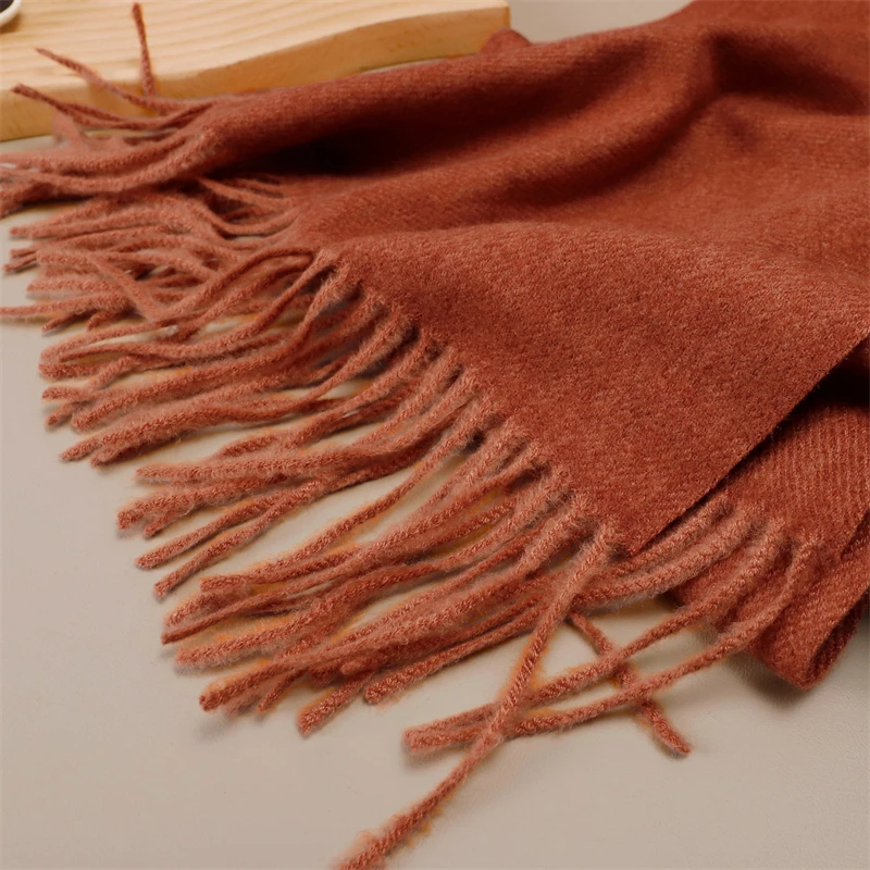 Winter Warme Imitation Kaschmir Schal Frauen Luxus Druck Pashmina Schal Wrap Halstuch Weibliche Bufanda Echarpe Design Stirnband – Detail 40