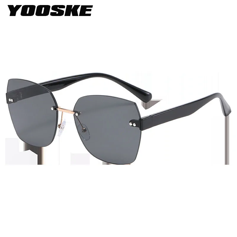 

Очки солнцезащитные женские многоугольные без оправы, UV400