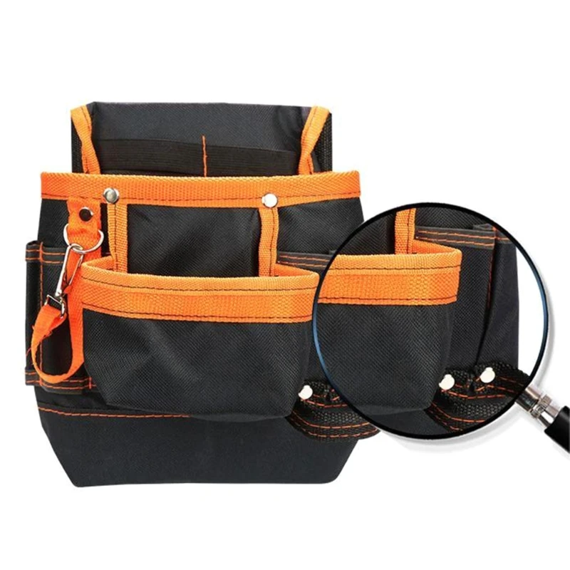 

600D Oxford Cloth Tool Bag with 8pcs Pockets Maintenance Special Electrician Belt Bag Practical Hardware Tool Waist Bag dropship