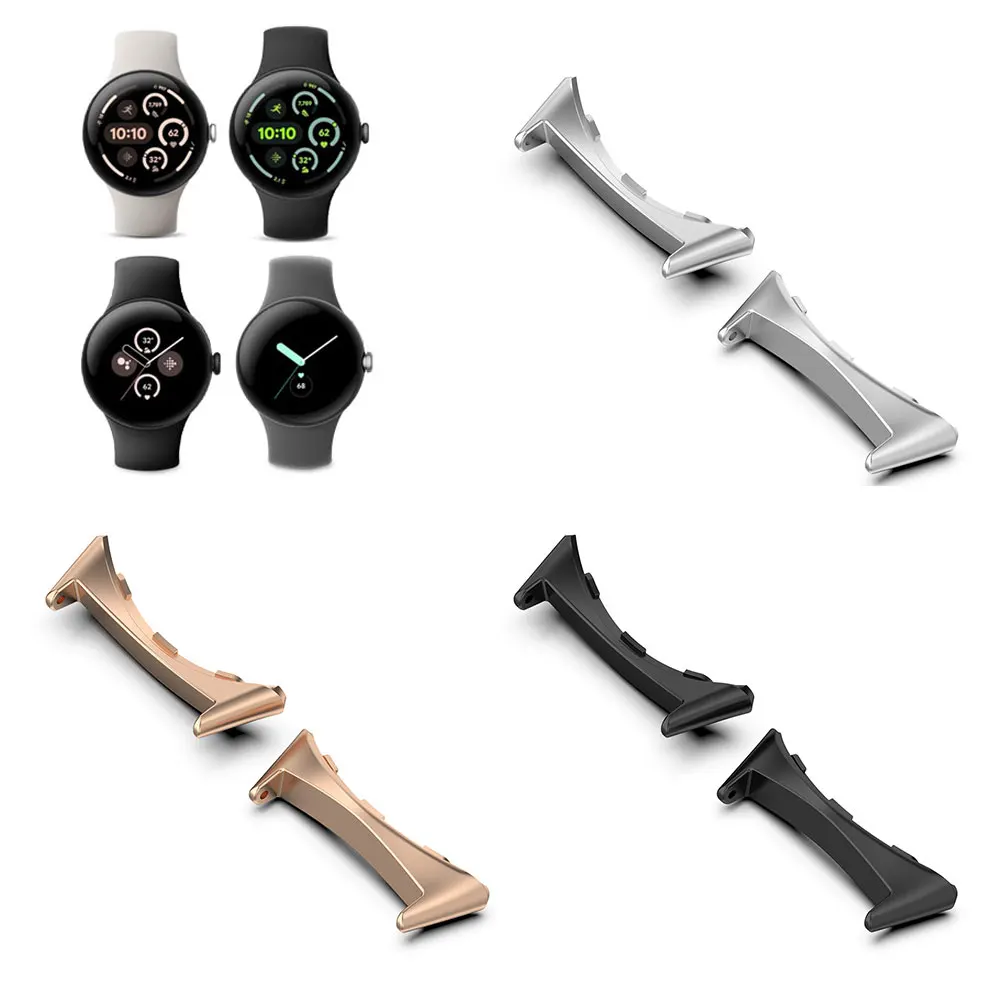 Watch Connector Adapter Pair, Metal Smartwatch Replacement Accessory